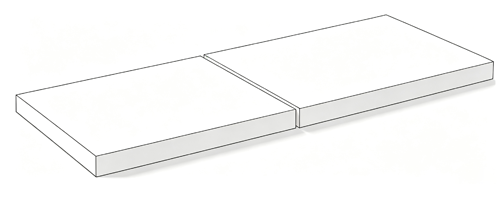 flat end joint diagram for bamboo wall cladding